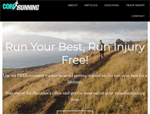 Tablet Screenshot of corerunning.com